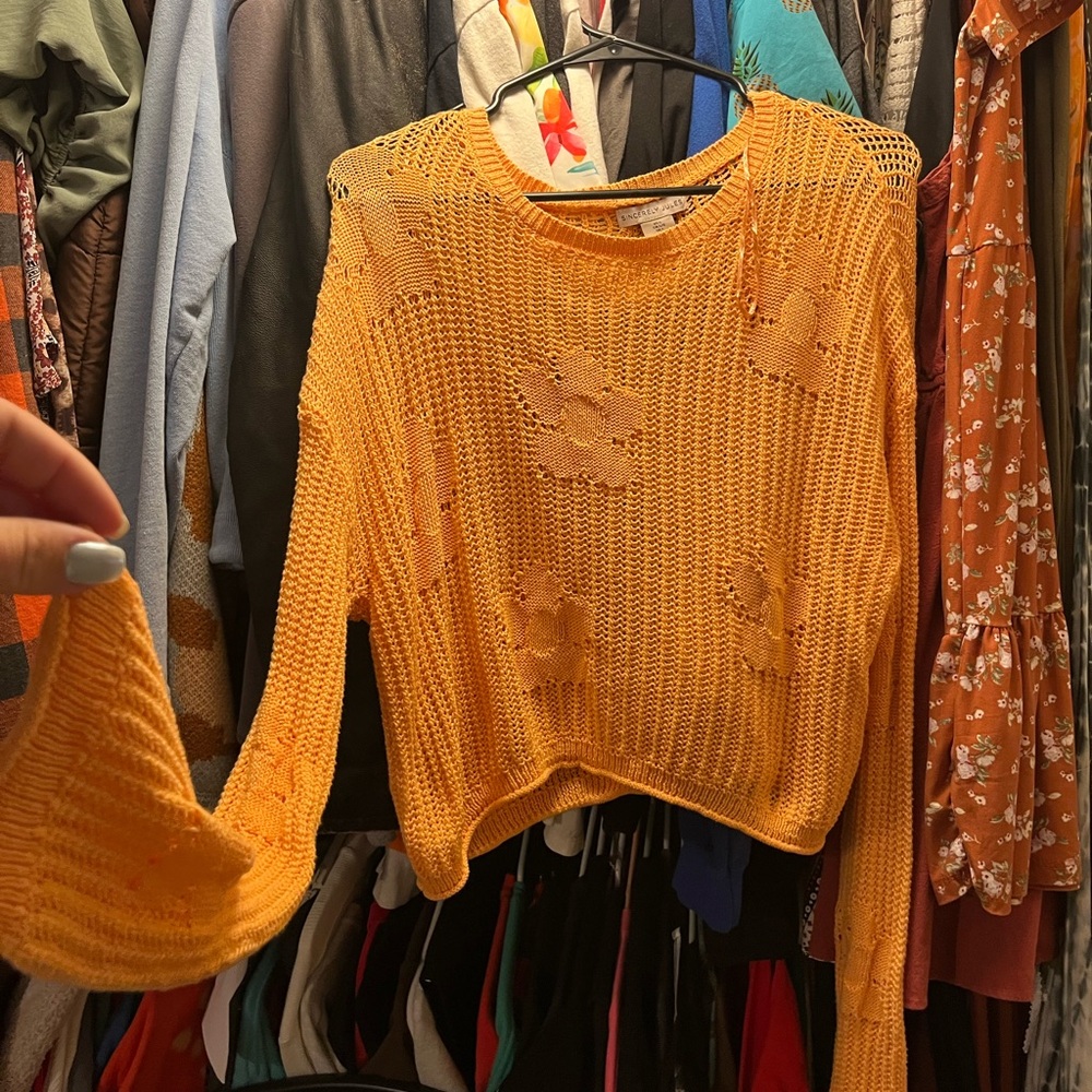 Sincerely Jules Vibrant Orange Knit Sweater